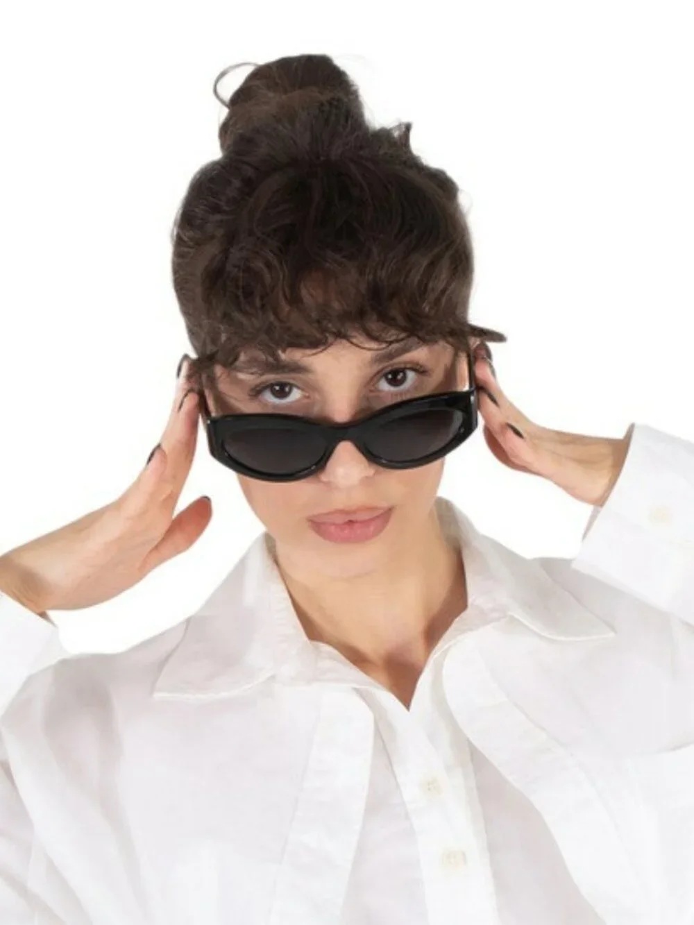 Celine Women Sunglasses Black Grey Cat Eye CL40288I MONOCHROMS 01A NEW AUTHENTIC - Picture 13 of 13